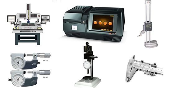 配有專業先進設備，擁有三次元測量、ROHS測量儀、測高儀等